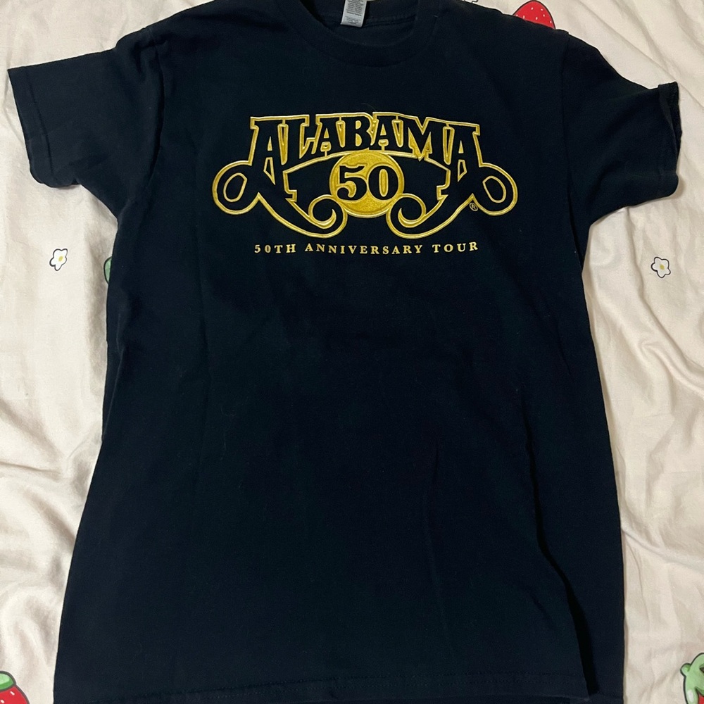 50th Anniversary Tour Men's T‑Shirt - Black with Gold Logo